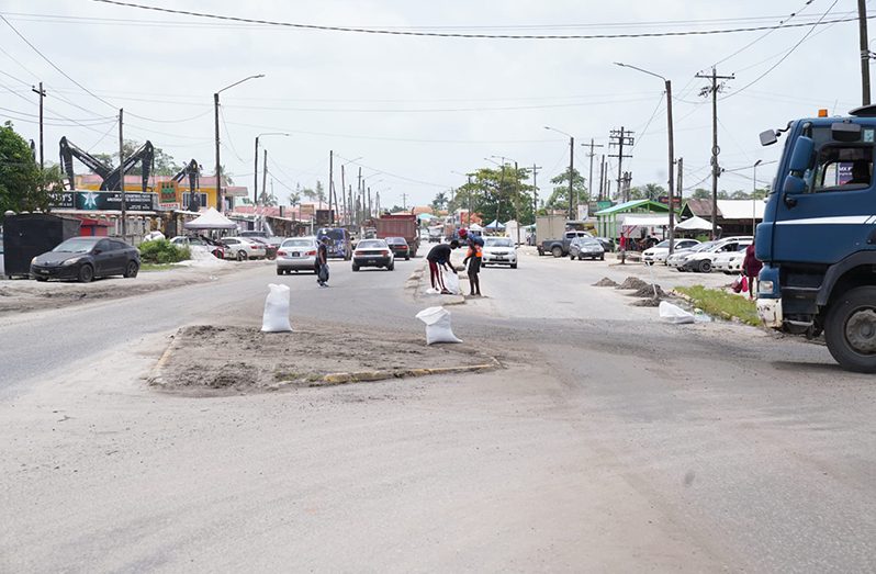 Clean-up exercise on the East Bank of Demerara