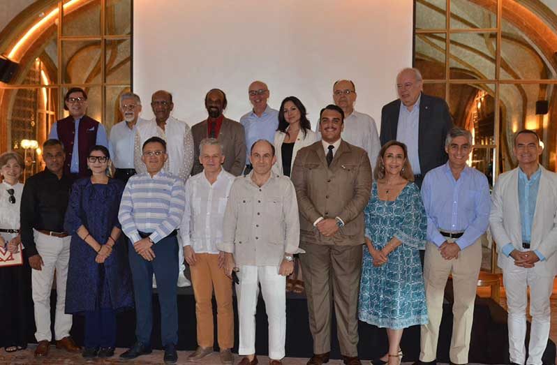 Commissioner to India, Dharamkumar Seeraj, joined fellow diplomats in discussions on climate change, food security, global trade and international co-operation