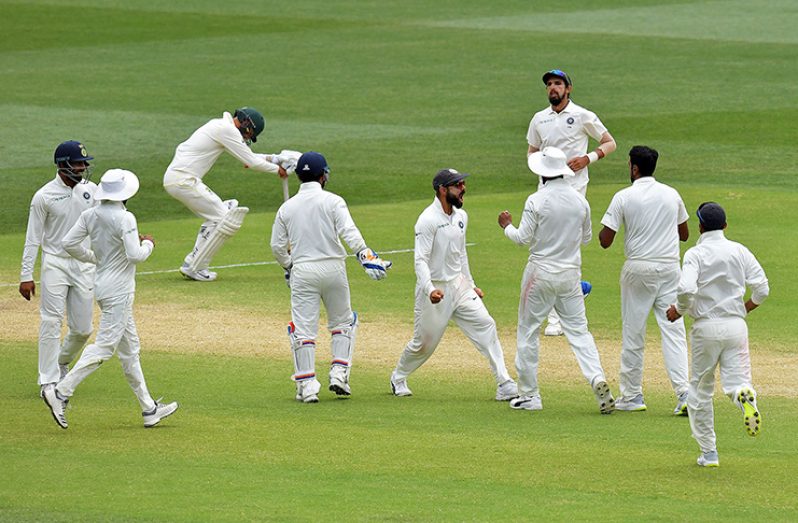 Moment of victory, moment of defeat: India's celebrations begin ©(Getty Images)