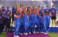 The Indian team celebrated its Asia Cup win without the trophy