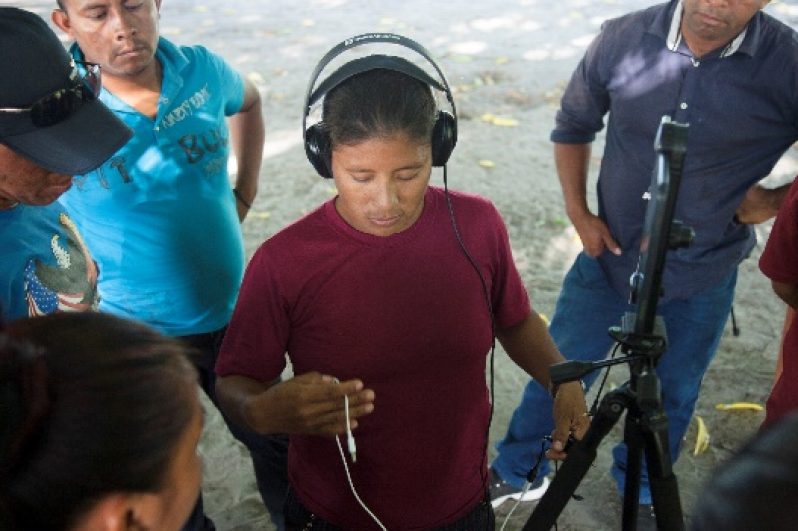 Use of participatory video in the North Rupununi region in Guyana to document indigenous local knowledge of biodiversity and the environment (Photo credit: Claudia Nuzzo)