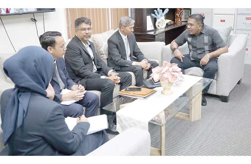 Minister of Agriculture, Zulfikar Mustapha, and Indonesia’s Ambassador to Guyana, Angus Priono, strengthen bilateral co-operation in agriculture