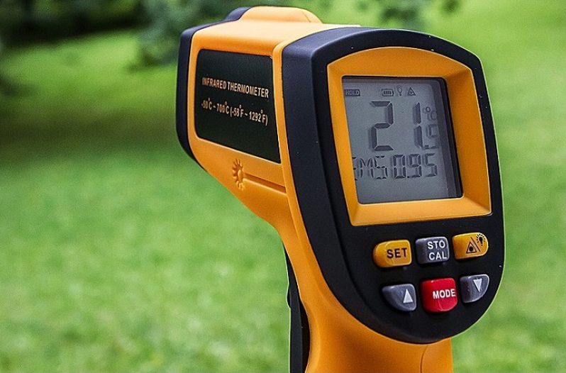 Infrared thermometers are in demand by business entities.