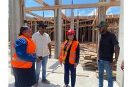 Minister within the Ministry of Local Government and Regional Development, Pauline Sukhai, during the site visit at Cotton Field Secondary School