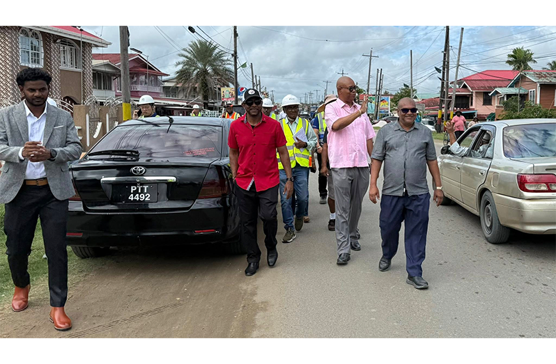 The team visited several locations where projects are currently under construction or rehabilitation