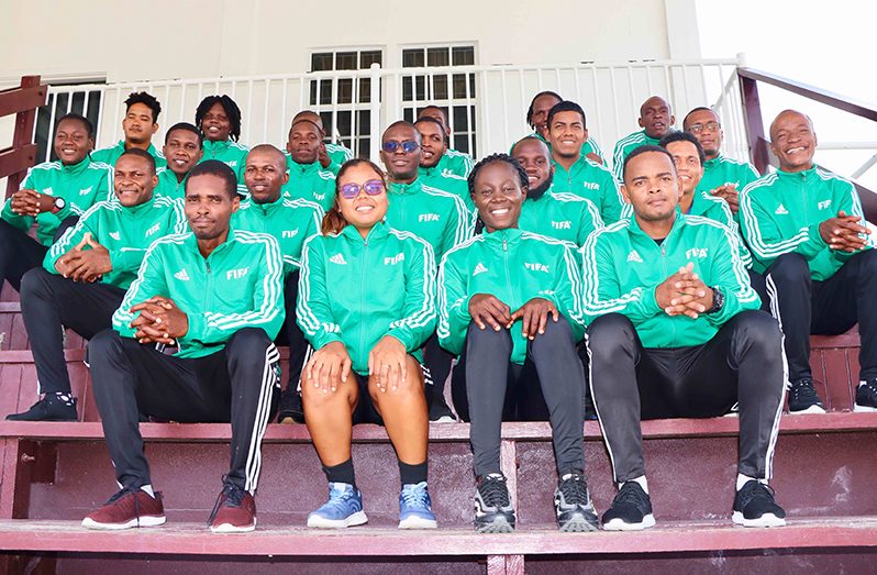 GFF referees were put through their paces by the FIFA instructors