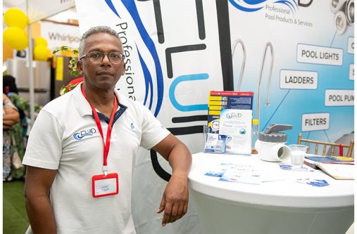 Commercial Director Dryon Ellis of Fluid Professional Pool Products and Services (Delano Williams photos)