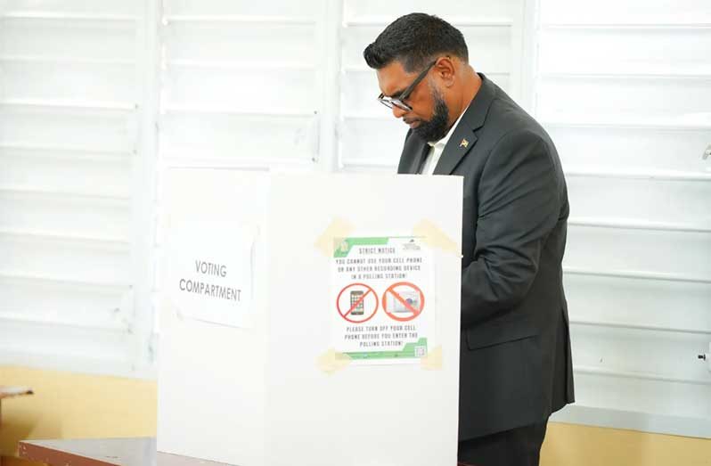 In a brief statement, President, Dr Mohamed Irfaan Ali has congratulated Guyanese on the peaceful electoral process held on September 1, during which thousands of Guyanese exercised their democratic right