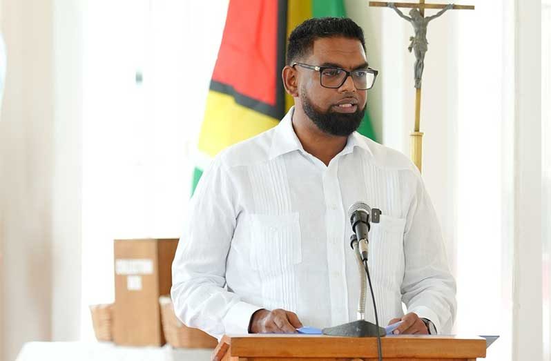 President Ali addresses the congregation at BV’s St. Peter’s Roman Catholic Church