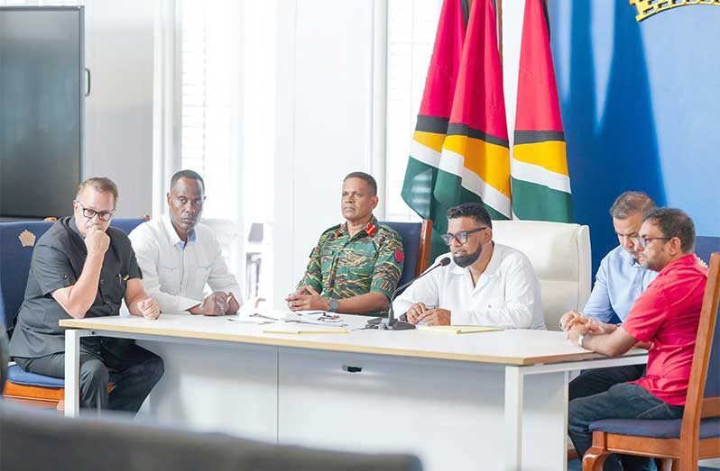 President Dr. Irfaan Ali and team on Tuesday held virtual discussions on several key issues with US Secretary of Commerce Mr. Howard Lutnick, and Secretary of the Interior Mr. Doug Burgum