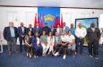 President Dr. Irfaan Ali and members of the Caribbean National Olympic Committees after a meeting at State House on Friday