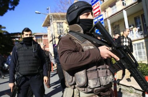Armed officers surrounded the hospital in Istanbul, which was evacuated on Wednesday