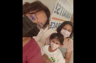 Rebecca Ganesh and her children