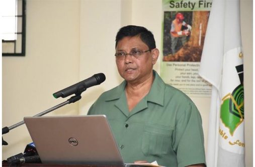 The late former Commissioner of Forests, James Singh