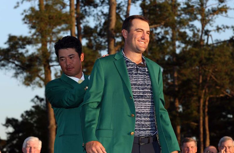 World number one Scottie Scheffler with his Green Jacket.(Sporting Life photo)