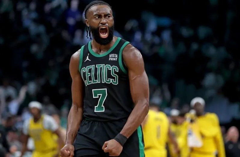 Jaylen Brown was the Boston Celtics' top scorer on the night.