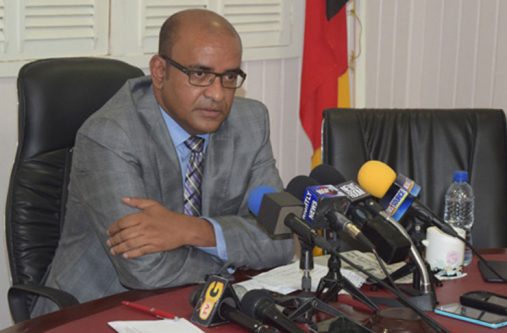 Opposition Leader, Bharrat Jagdeo