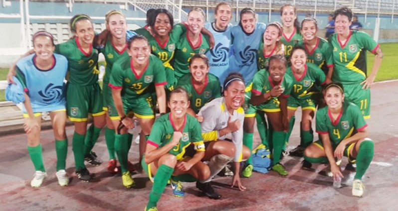 The ‘Lady Jags’ after qualifying for the CONCACAF Olympic Qualifier tournament