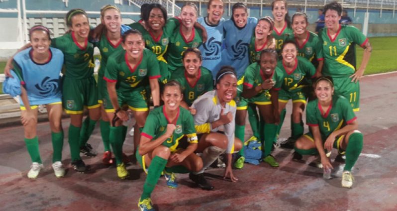The Lady Jags team-the pride of Guyana.