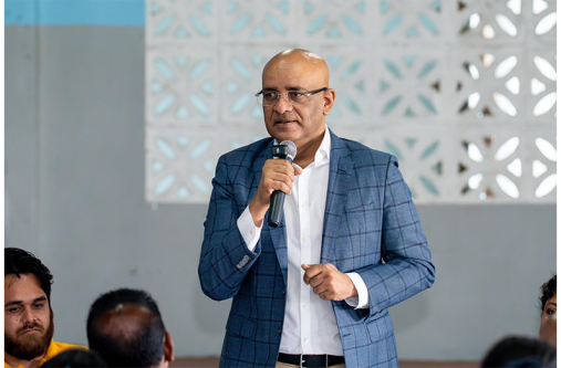Vice-President and General Secretary of the PPP, Dr. Bharrat Jagdeo addresses East Coast Demerara NDC representatives, on Thursday