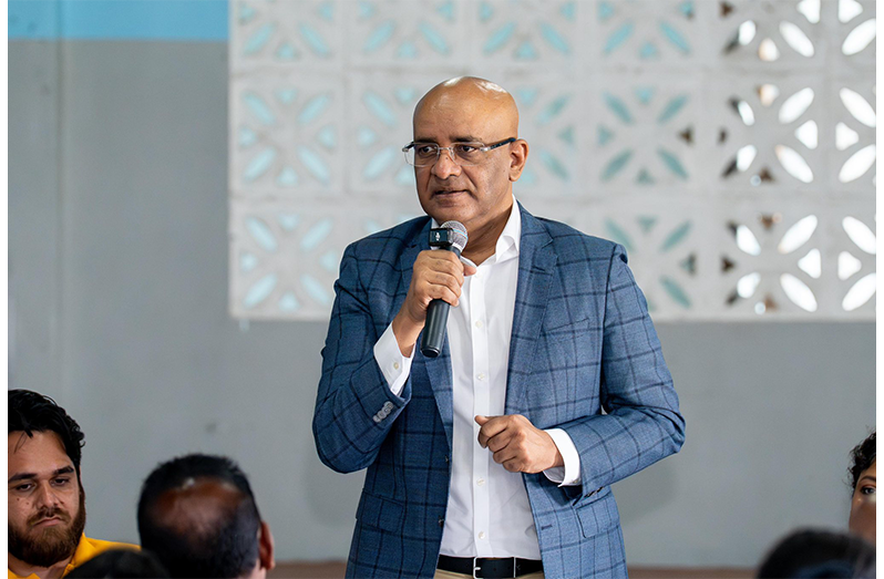 Vice-President and General Secretary of the PPP, Dr. Bharrat Jagdeo addresses East Coast Demerara NDC representatives, on Thursday