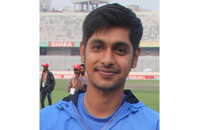 New Guyana Jaguars Performance Analyst Dinesh Mahabir