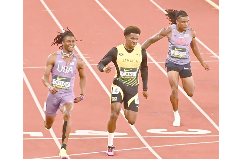 Jamaicans
Part of the action at the World Athletics Under-20 on Thursday night