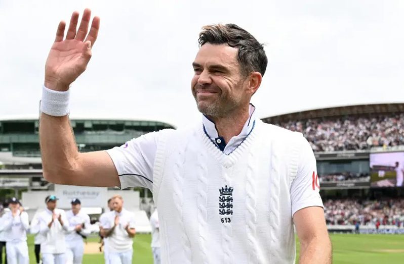 James Anderson played 188 Tests for England between 2003 and 2024
