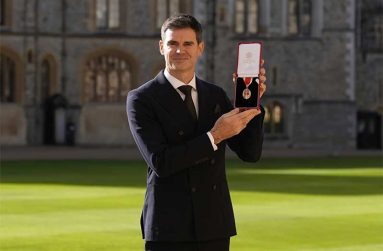 James-Anderson James Anderson receives his knighthood at Windsor Castle  •  Getty Images