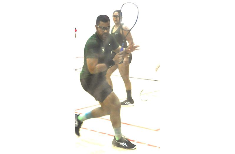 Jason Ray Khalil and his sibling, Ashley, won the Mixed Doubles title before Jason Ray joined forces with Nicholas Verwey to take the Men’s Doubles title (Sean Devers photo)