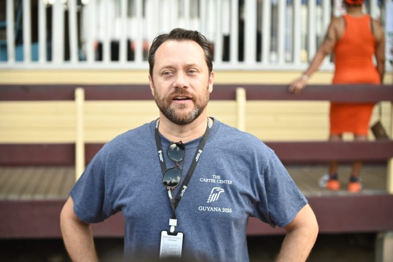 Jason Carter, Head of the Carter Centre’s 2025, General and Regional Elections Observer Mission (Delano Williams photo)