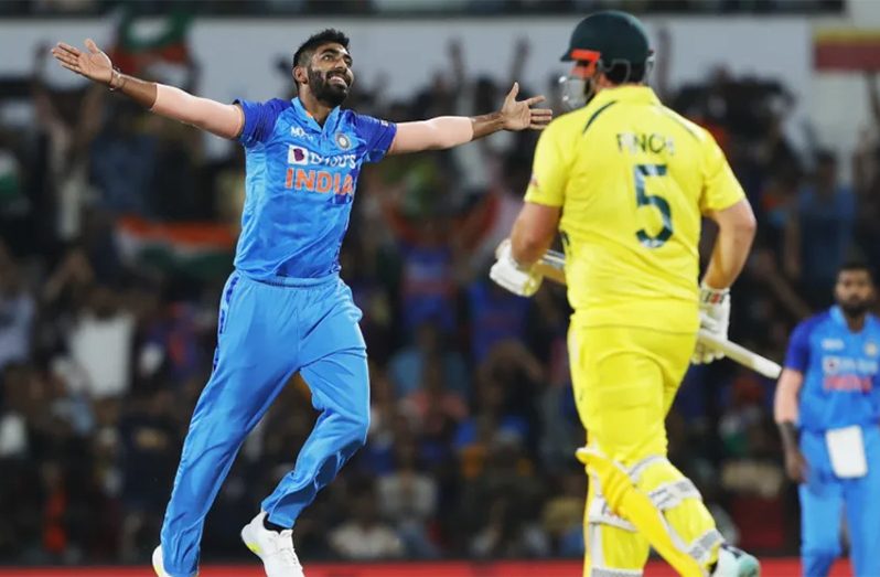Jasprit Bumrah hasn't played for India since the home T20I series against Australia in September•(BCCI)