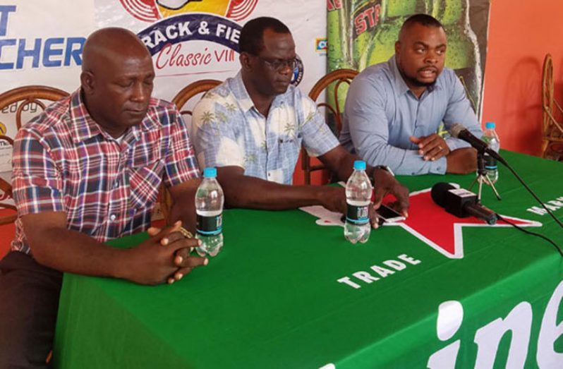 From left, Technical Director of the Boyce/Jefford Committee, Mark Scott; Chairman of the Committee Colin Boyce and Vice-Chairman Edison Jefford during Wednesday’s press conference.