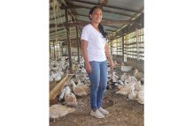 Zenith Persaud on her poultry farm