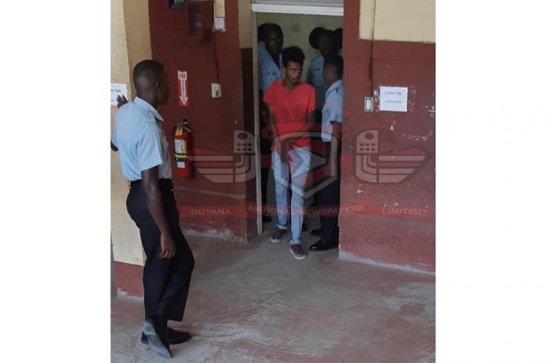 Joel Persaud at court on Thursday.