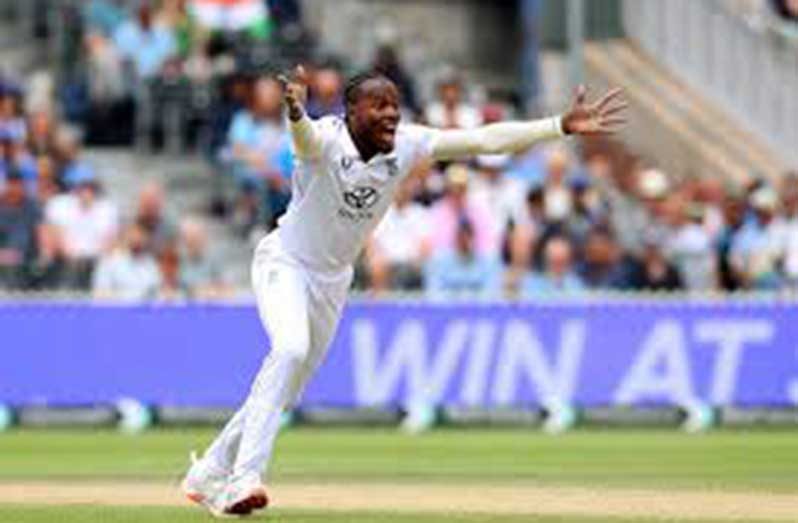 Jofra Archer has taken nine wickets in three Tests on the Ashes tour