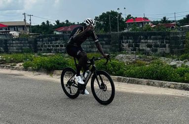 Brighton John crosses the finishing line all by himself in Linden