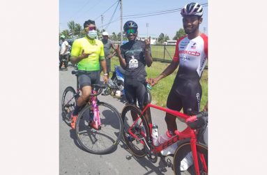 Jamual John (right) Briton John (middle) and Masters Alex Mendes have all done well this season.