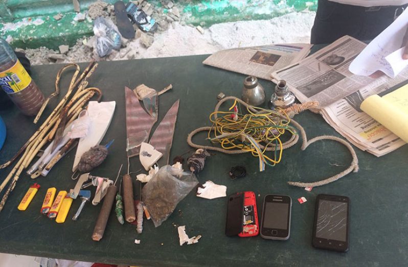 The items unearthed during the search