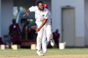 Left-arm spinner Jomel Warrican bagged 4-69 to end with match figures of 12-103.
