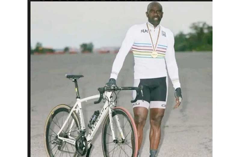 Guyana’s two-time Olympian James ‘Joelyn’ Joseph won a silver medal on Monday in the 5000 kilometer Scratch Race at the World Masters Cycling Championship in France