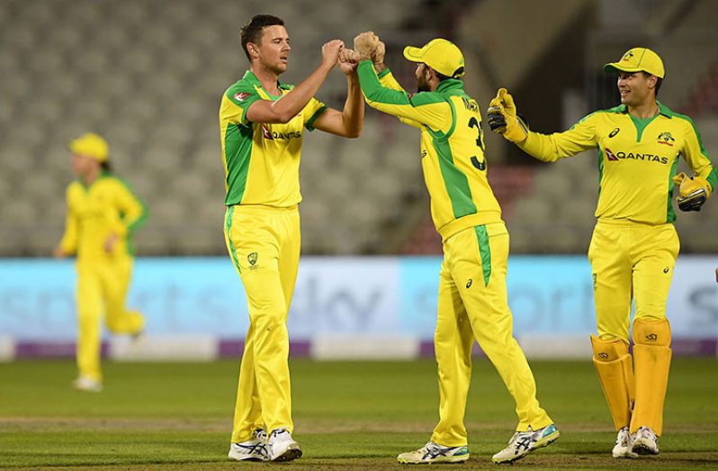 Josh Hazlewood starred for Australia v England 1st ODI, Old Trafford, yesterday.