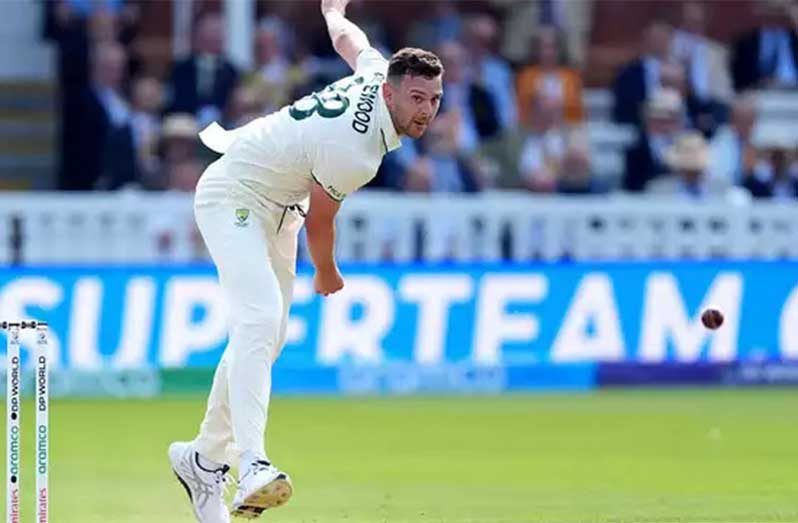 Josh Hazlewood suffered a hamstring strain during his last Sheffield Shield match