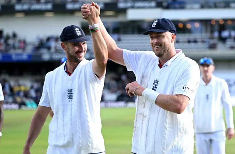 Josh Tongue and Ollie Robinson both took five-fors • ( Getty Images)