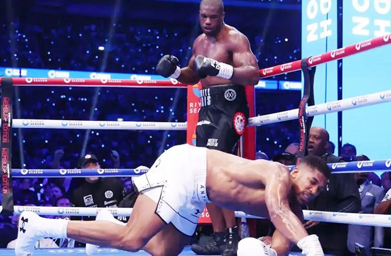 Anthony Joshua was stopped for just the second time in his career