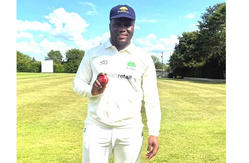 Joshua Jones took 7-51 against Asians CC in the English
First Division tournament.