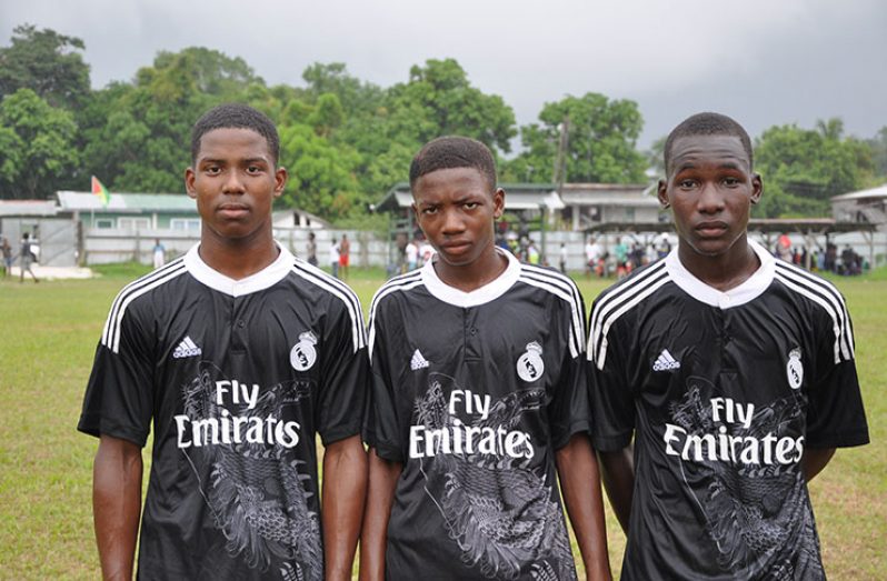 Kuru Kururu Warriors goalscorers -  Joshua Paul (R), Shamar Gillis and Anthony Roberts