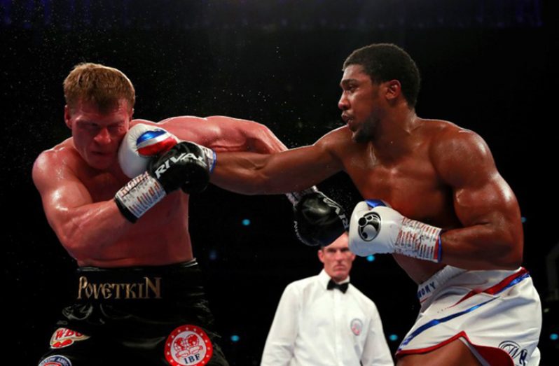 Anthony Joshua in action against Alexander Povetkin (Action Images via Reuters/Andrew Couldridge)