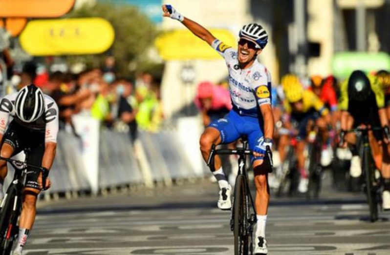 Tour de France 2020: Alaphilippe wins stage two to take yellow jersey –  Guyana Chronicle