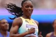 Julien Alfred won gold in a Saint Lucian national record of 10.70 seconds at the Zurich Diamond League
